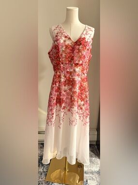 Danny and Nicole plus size maxi dress floral spring summer party date feminine